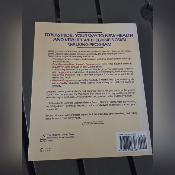 Fitness Program Book by Elaine LaLanne - Red and Blue Cover - Picture 2 of 2